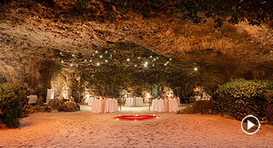 samabe beach cave dinner