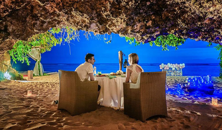Private Bali Beach And Cave Events Bali Restaurant Bali Dining