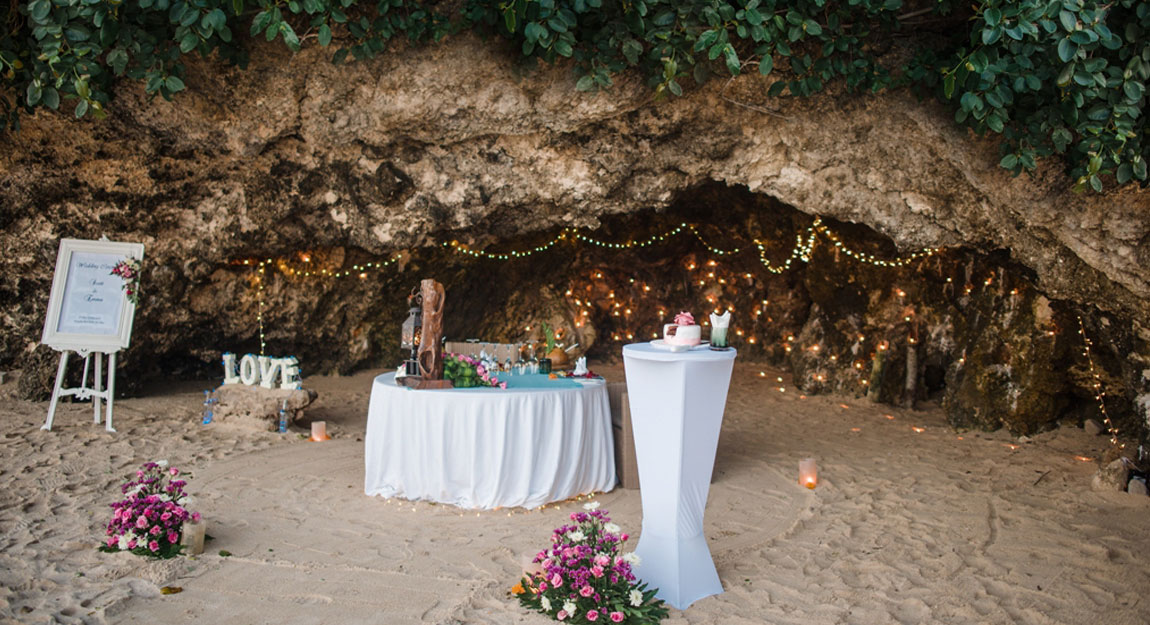 My Dream Wedding by the Beach Cave at Nusa Dua Bali