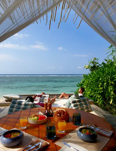 All inclusive Sunrise Breakfast at Beach Cabanas