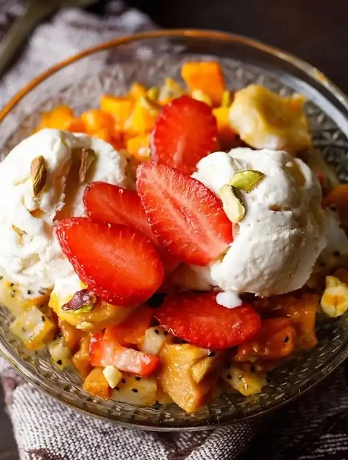 Fruit and Ice Cream