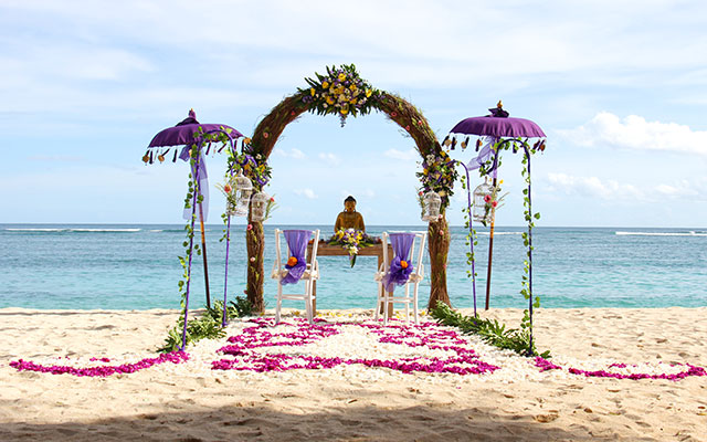 Bali Beach Wedding Venue At Nusa Dua Bali Beach Wedding